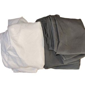 Brand new white and gray pillow cases